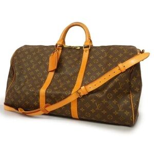 Authentic Louis Vuitton keepall 55 bandouliere travel unisex with strap duffle
